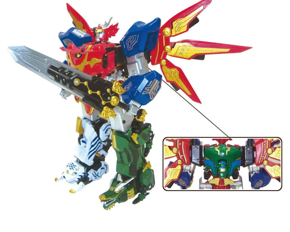 5 в 1 сборные Трансформеры Робот фигурки детей игрушки подарки Megazord