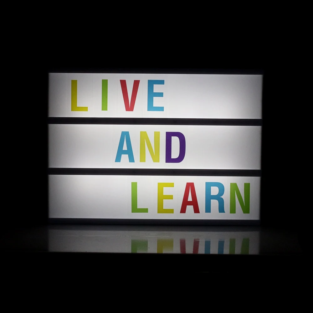 CHIBUY A4 Размер 3 линия батарея питание кино световой короб пластиковый LED