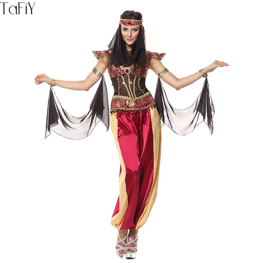 

TaFiY 2017 3 Pcs Sexy Egyptian Cleopatra Costume Ladies Cleopatra Roman Toga Robe Greek Goddess Fancy Dress Costume Outfits Gold