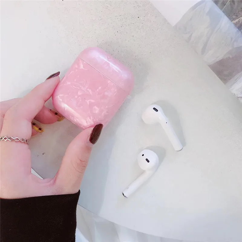 Роскошный мягкий чехол из ТПУ с мраморным мрамором для Apple Airpods, защитный чехол, чехол с Bluetooth для наушников, чехол для зарядки AirPod