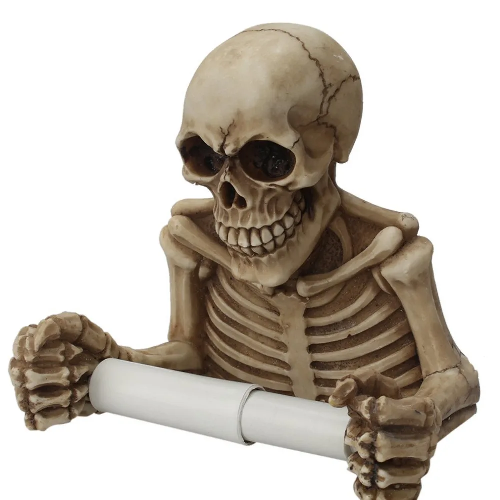 Прямая поставка новинка держатель для салфеток в форме черепа настенный кухни