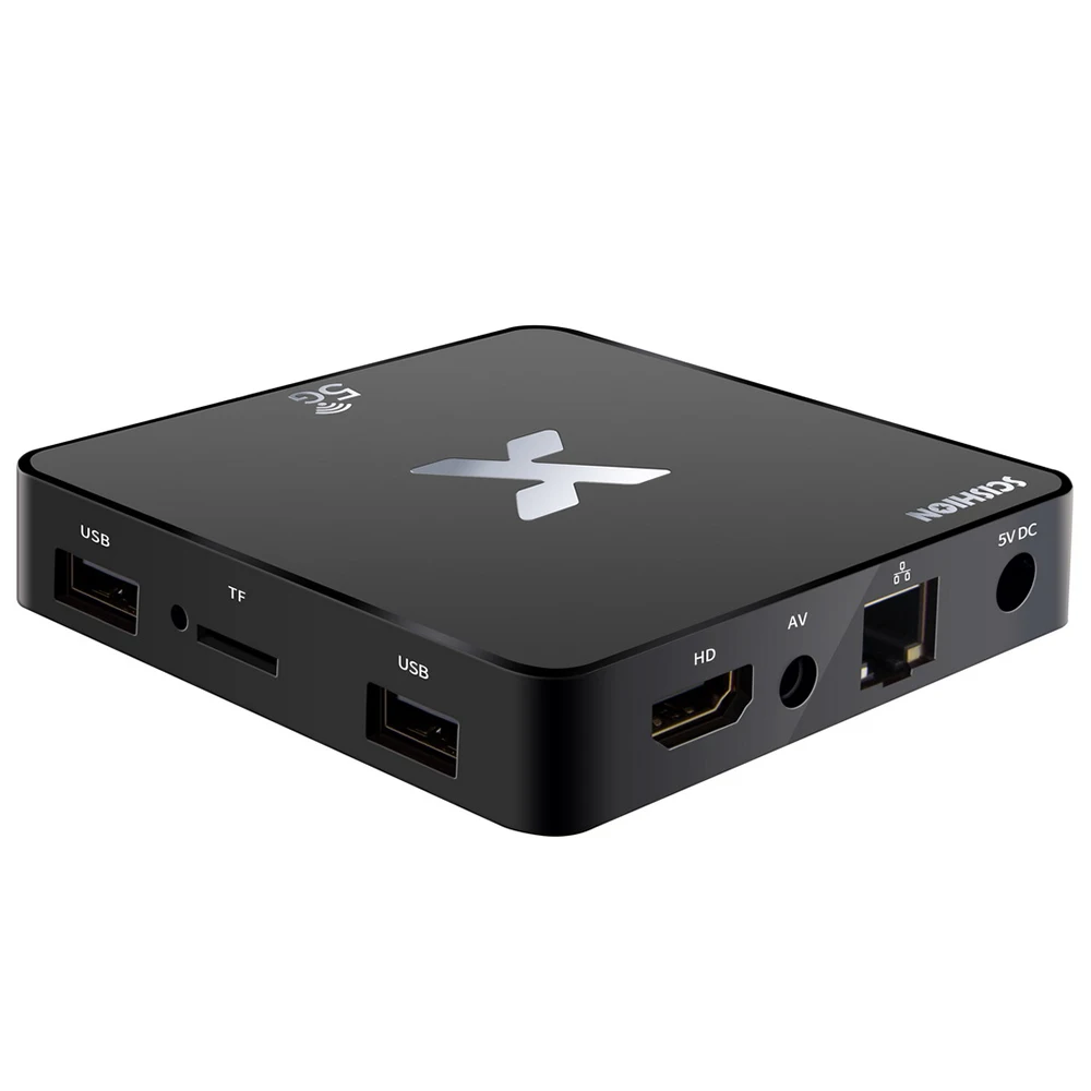SCISHION модель X 4 K смарт ТВ коробка Android 8 1 Rockchip3229 контейнер под элемент питания 2 Гб
