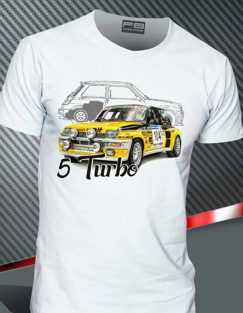 Футболка renoult 5 Gt Turbo Alpine Ragnotti Team Rally Legend 2019 хлопок с коротким рукавом Футболка с забавным принтом