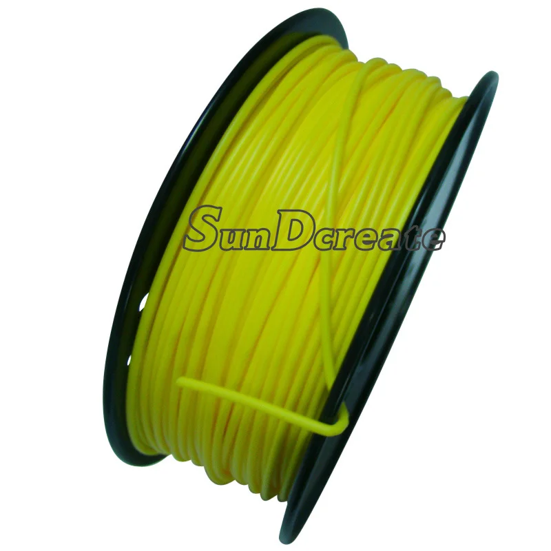 SunDcreate ABS/PLA материал 1,75 мм 3d печать нити 1 кг пластиковые резиновые расходные материалы материал для 3d печати er нити - Цвет: PLA Yellow