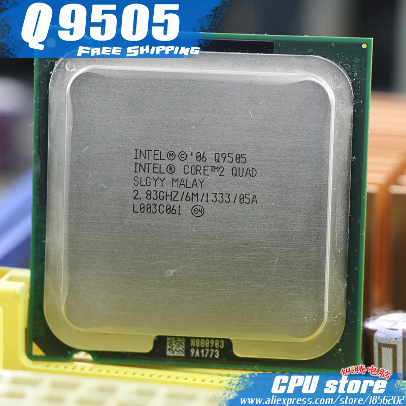 Процессор Intel Core 2 Quad Q9505 процессор (2 83 ГГц/6 м/1333 ГГц) Socket 775 настольный (100%