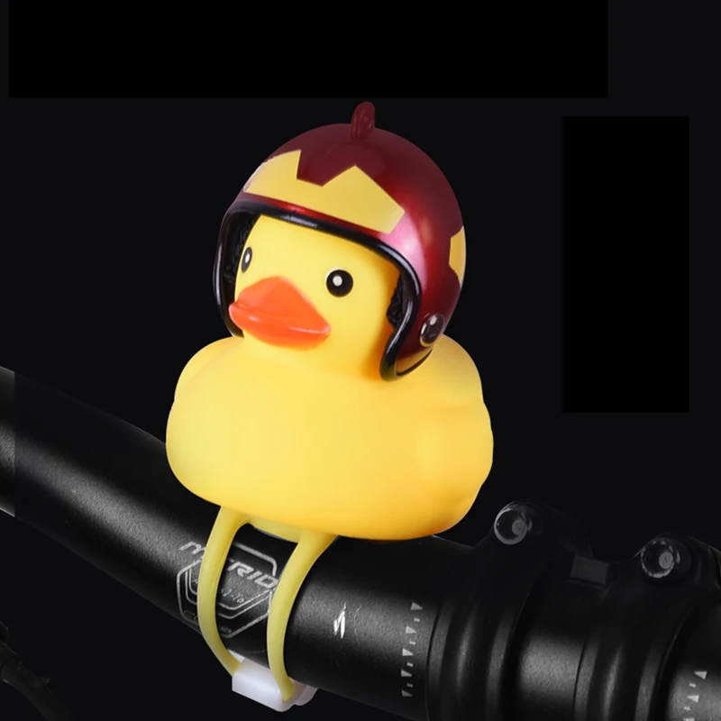 1 шт. мультяшный желтый силикагель в форме маленькой утки велосипедные