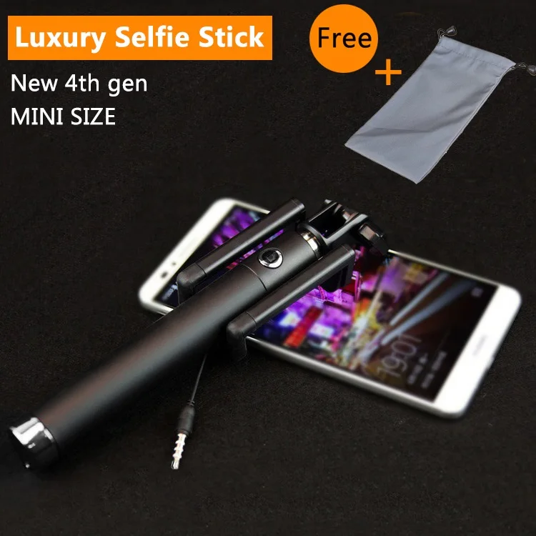 Новая Универсальная мини селфи Палка для android ios xiaomi iphone 4 5 6 samsung телефонный кабель