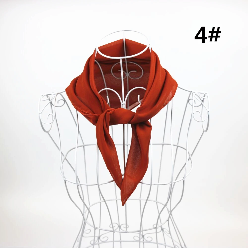 Горячая Распродажа 48 хороший Цвет обычный пузырь шифон небольшой квадратный шарф популярные мусульманский хиджаб головной убор мода женщин, 20 шт/много