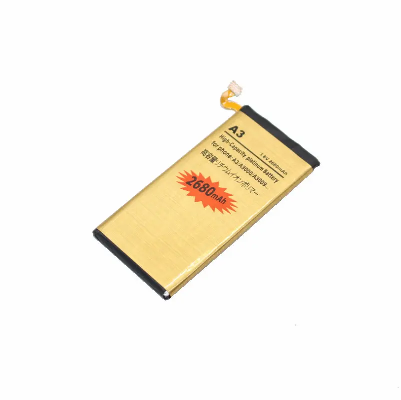 1x2680 мАч EB BA300ABE Золотая запасная батарея для Samsung Galaxy A3 (2015) A3000 A3009 SM A300F A300H A300G A300M