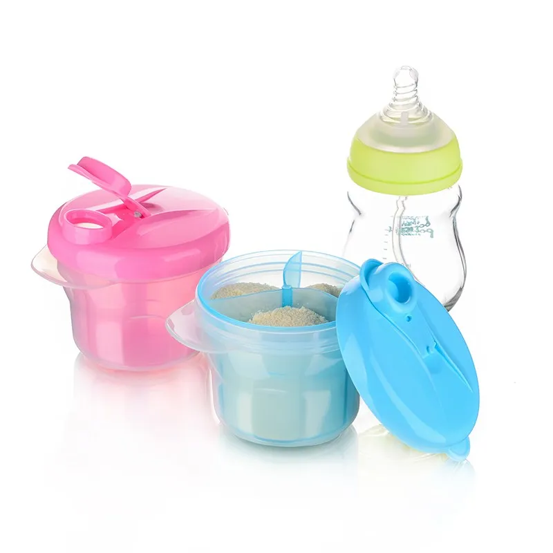 New Portable Baby Infant Feeding Milk Powder &ampFood Bottle Container 3 Cells Grid Bowl | Мать и ребенок