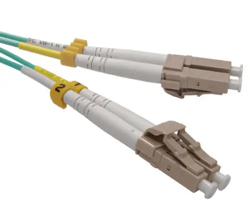 

LC-LC Fiber Optical Duplex Patch Cords Multimode 50/125 OM3 2M