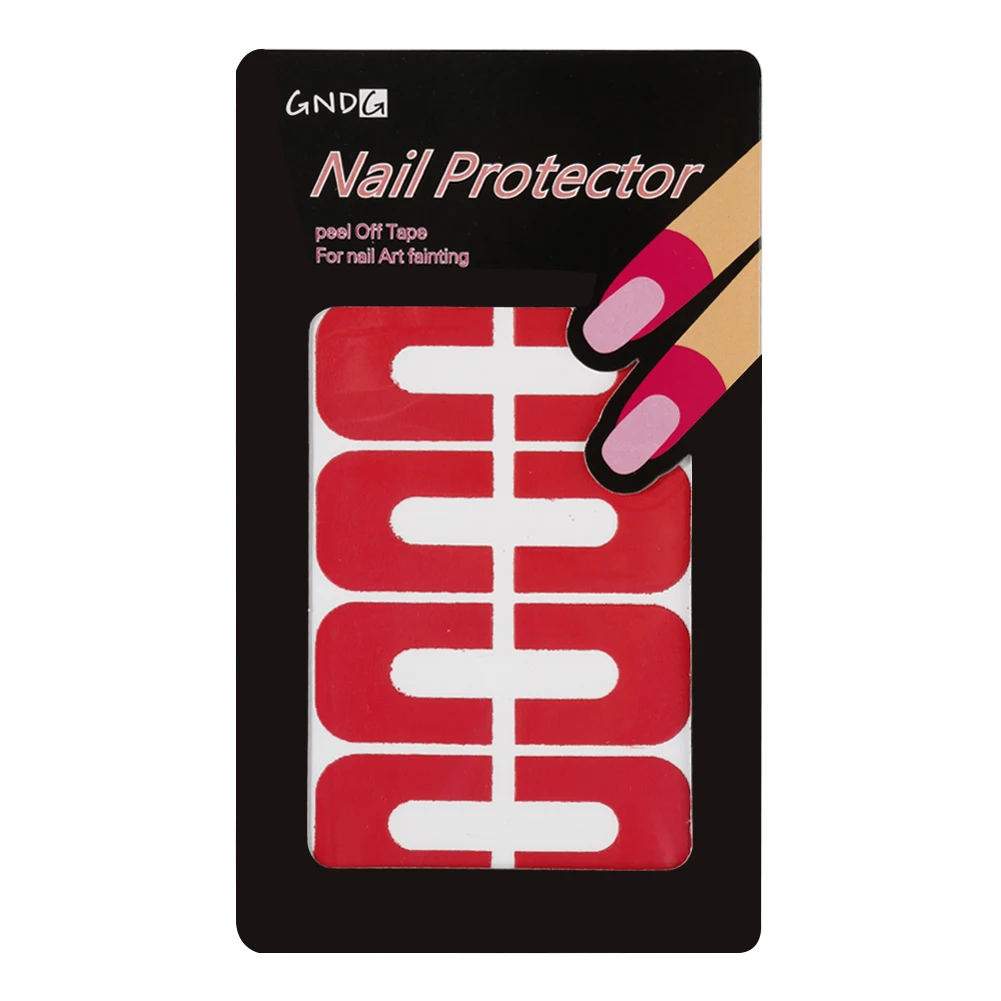 10Pcs/set Creative U-shape Spill-proof Nail Polish Varnish Protector Stickers Holder Tool Durable Manicure Finger Cover | Красота и