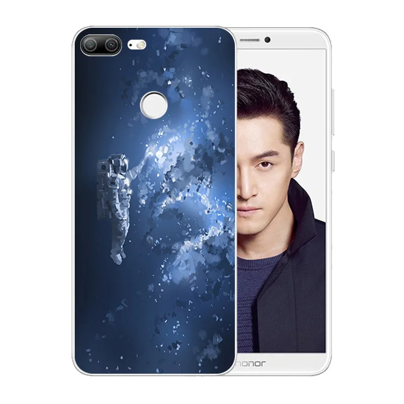 5.65 inch for Huawei Honor 9 Phone Case Lite TPU Space World Pattern Youth Edition Clear Silicone Full Protect Shell |