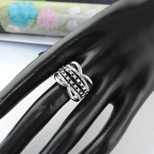 AOLOSHOW модные кольца со стразами для женщин Свадебные вечерние Обручальные