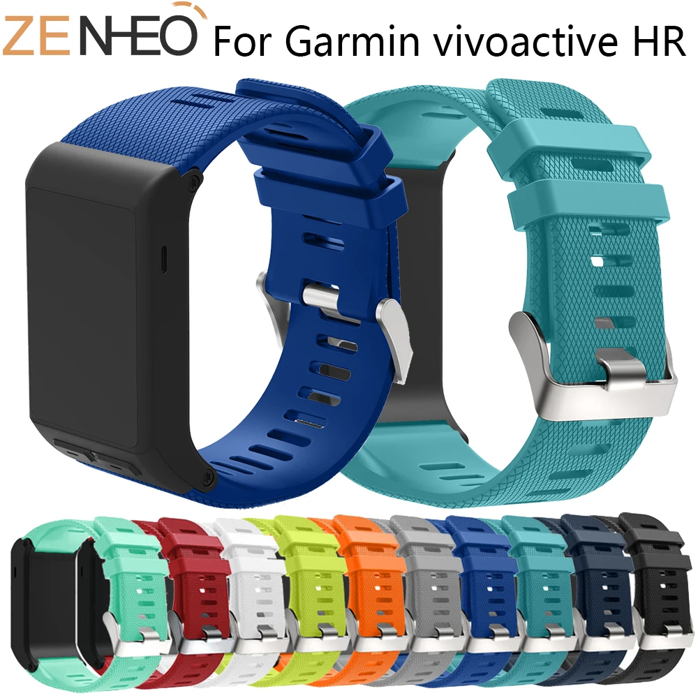 Ремешок для Garmin vivoactive HR спортивные силиконовые часы сменный Браслет ремешок