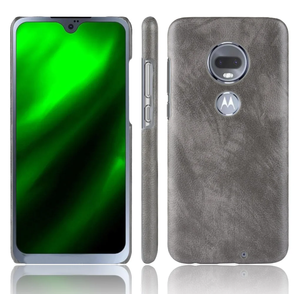 Роскошный кожаный чехол для телефона с личи MOTO Motorola G7 G6 Plus Z4 Z3 Play E5 ONE Power P30 Note P40