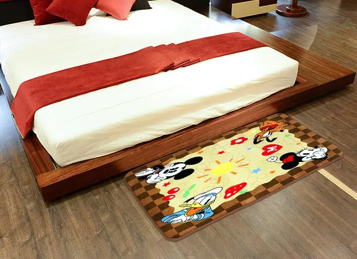 Мягкий Удобный домашний нескользящий мягкий ковер с Микки и Минни | Дом сад
