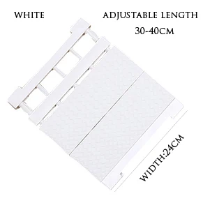 B Small White Регулируемый шкаф, органайзер для хранения полка настенная кухонная стойка Экономия пространства шкаф декоративные полки для шкафа Держатели - Цвет: B Small White