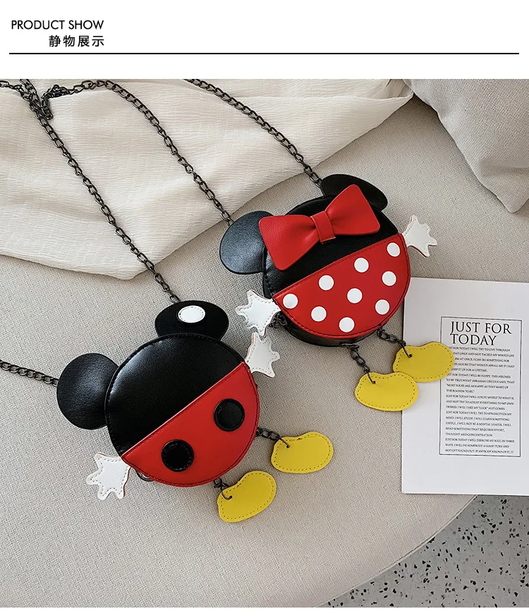 Disney детский сад Микки Маус девочка мультфильм сумка Детский кошелек мальчик мини сумка ребенок Минни Сумка