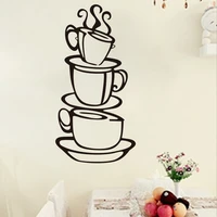 ishowtienda 2019 removable diy kitchen decor coffee house cup decals vinyl wall sticker for bedroom living room home decor