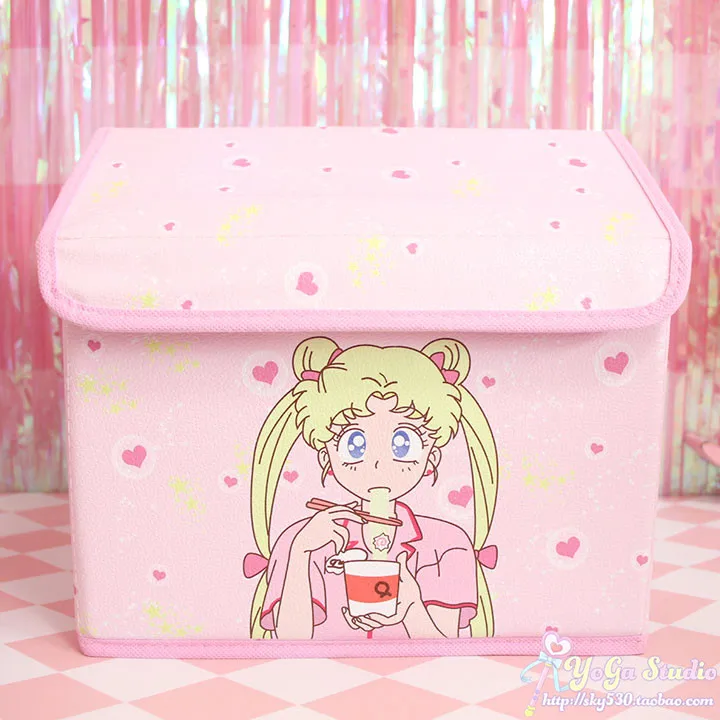 Мультяшная милая My Melody Cardcaptor Sakura Sailor Moon, косметичка для девочек, сумки для макияжа, игрушка, складная коробка для хранения, сумка-Органайзер