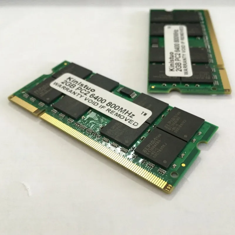 Оперативная память DDR2 667 МГц/800 МГц (2 ГБ x 2 шт.) SODIMM 200 Контактов | Компьютеры и офис