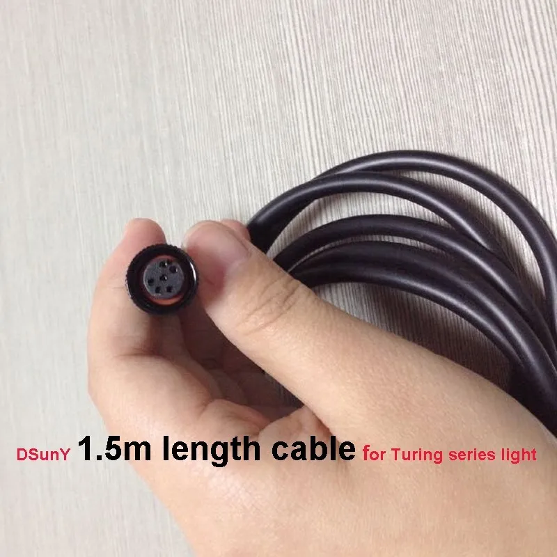 Поворотный-C 0,6 m/1,5 m/2 m& 6 pin Расширенный Шнур для питания светодиодный светильник для аквариума, подключения устройства управления и панели