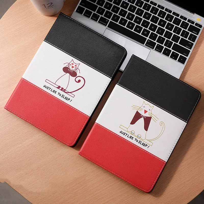 Чехол с рисунком кота для нового iPad Mini 5 Folio Stand Smart Cover Auto Wake Up/Sleep для Apple iPad Mini 5 защитные чехлы