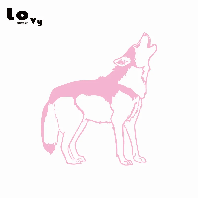 Howling Husky виниловая забавная наклейка для автомобилей мультяшная на автомобиль с