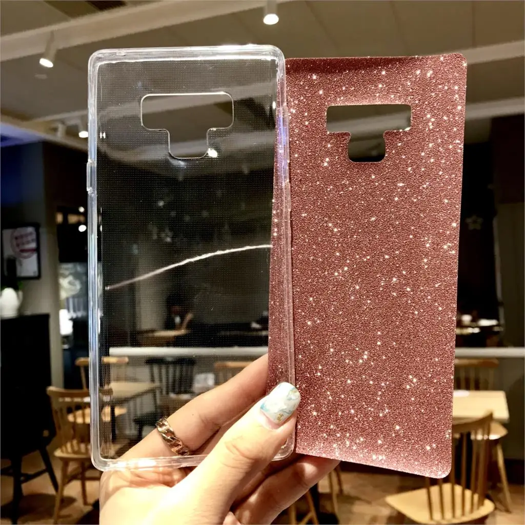 Блестящий силиконовый чехол 2 в 1 для Samsung Note 9 S9 J4 J6 A6 A8 2018 A3 A5 A7 J2 J3 J5 J7 Pro iphone XR XS MAX 6 6s