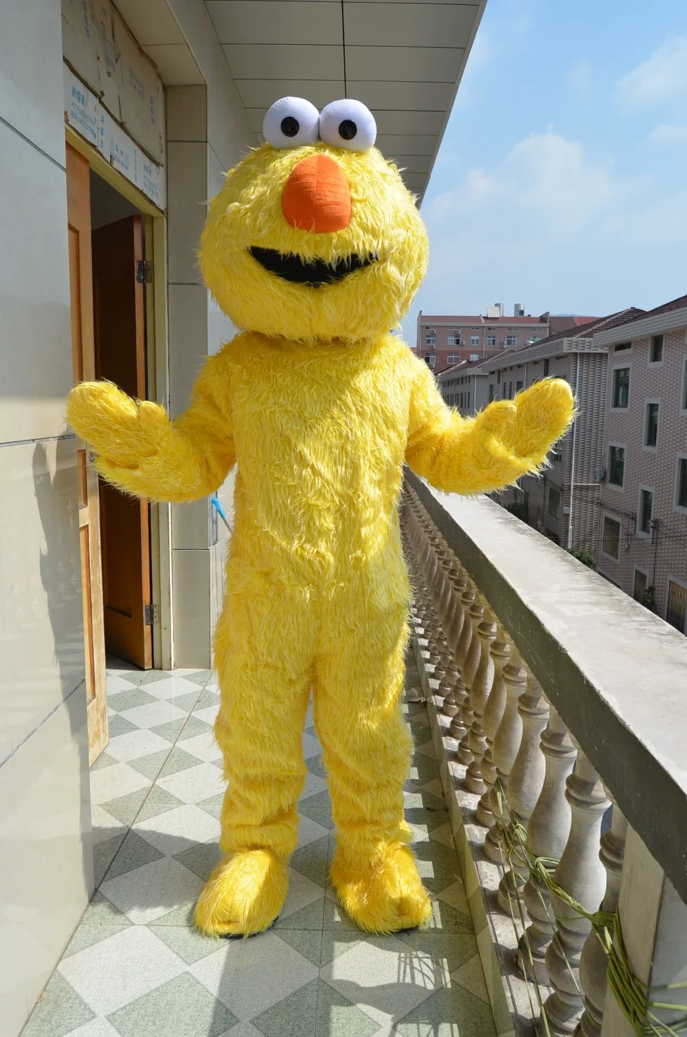 Костюм талисман Elmo на продажу плюшевый костюм мультяшный красный синий Elmo|costume