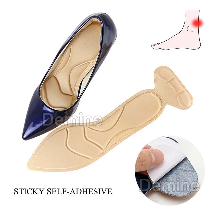 

5D Insoles for Women High Heels Inserts Pad Arch Support Heel Back Protector Soft Sponge Massage Shoes Pads Foot Care Insole