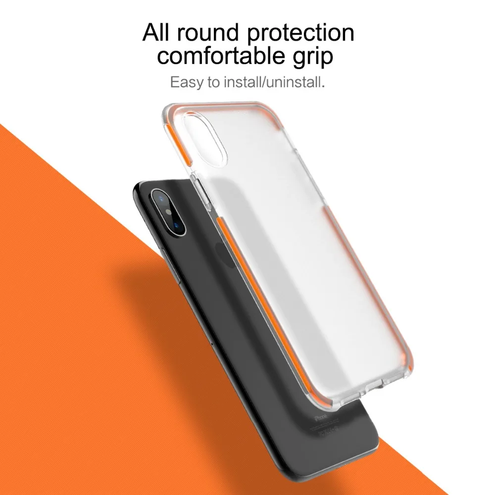 Для iPhone X XS чехол для MAX XR Роскошный TPU TPE Гибридный прозрачный 8 7 6s Plus iPhoneX 10