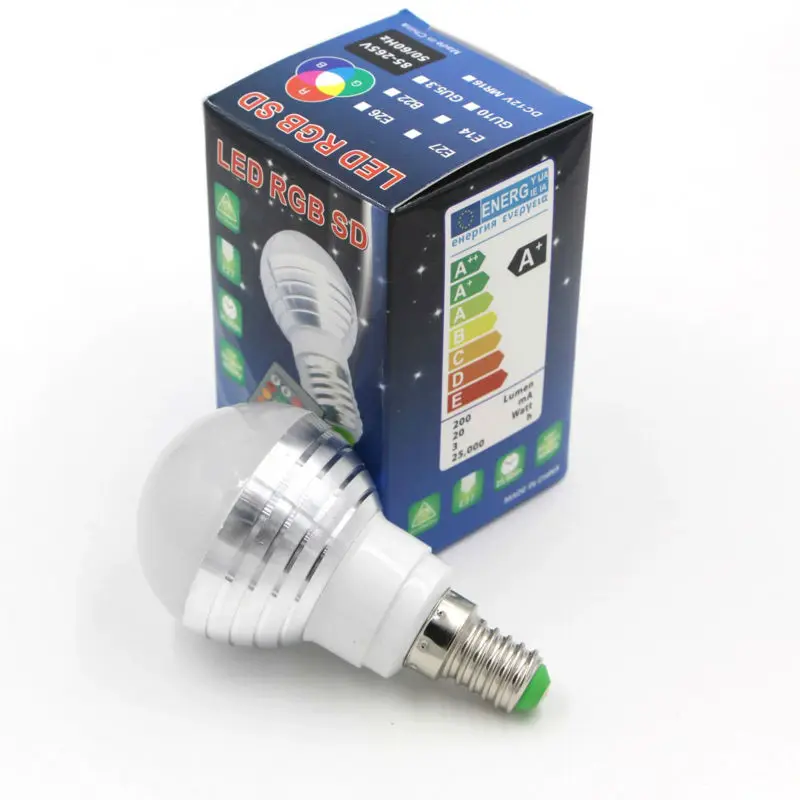 Viktorovna LED RGB ночник лампа E27 E14 16 Цветовая меняющаяся Мечта 3 Вт Светодиодная