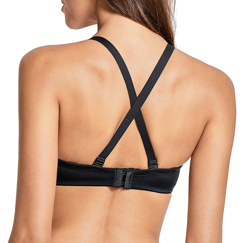 BAICLOTHING Гладкий женский многополосный полный охват на косточках без бретелек