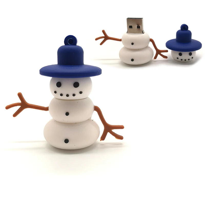 F Pendrive новогодних ёлок/Снеговик/Санта Клаус usb флэш-накопитель 4 GB/8 GB/16 GB/32 GB/64G с рождественским оленем, карта памяти, Флеш накопитель usb пользовательских - Цвет: F