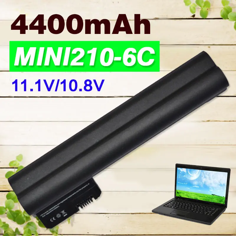 Аккумулятор 4400 мАч для ноутбука HP Mini 210 CQ20 590543-001 582213-421 590544-001 582214-141 | Компьютеры и