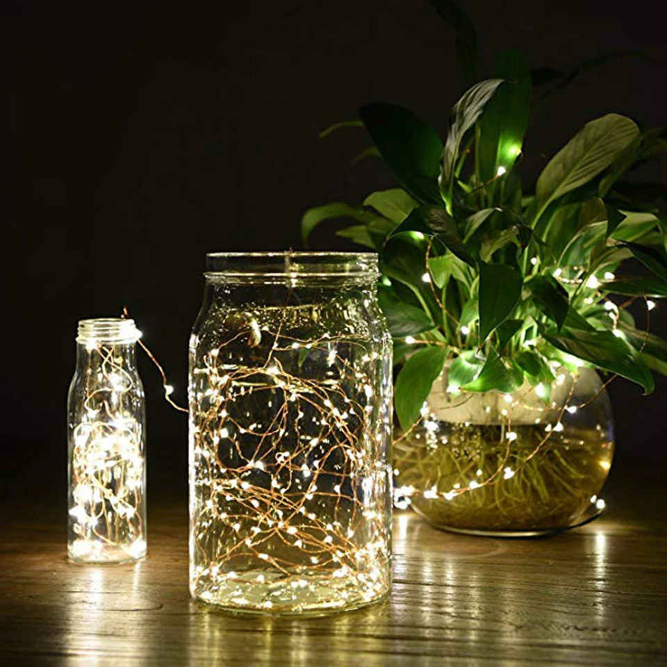 Xsky christmas lights 1M/2M waterproof copper wire fairy string light luces decoration lamp guirlande lumineuse for home wedding