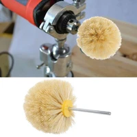 deburring sisal wire brush head polishing grinding buffing mushroom wheel shank for furniture wood sculpture rotary drill tool