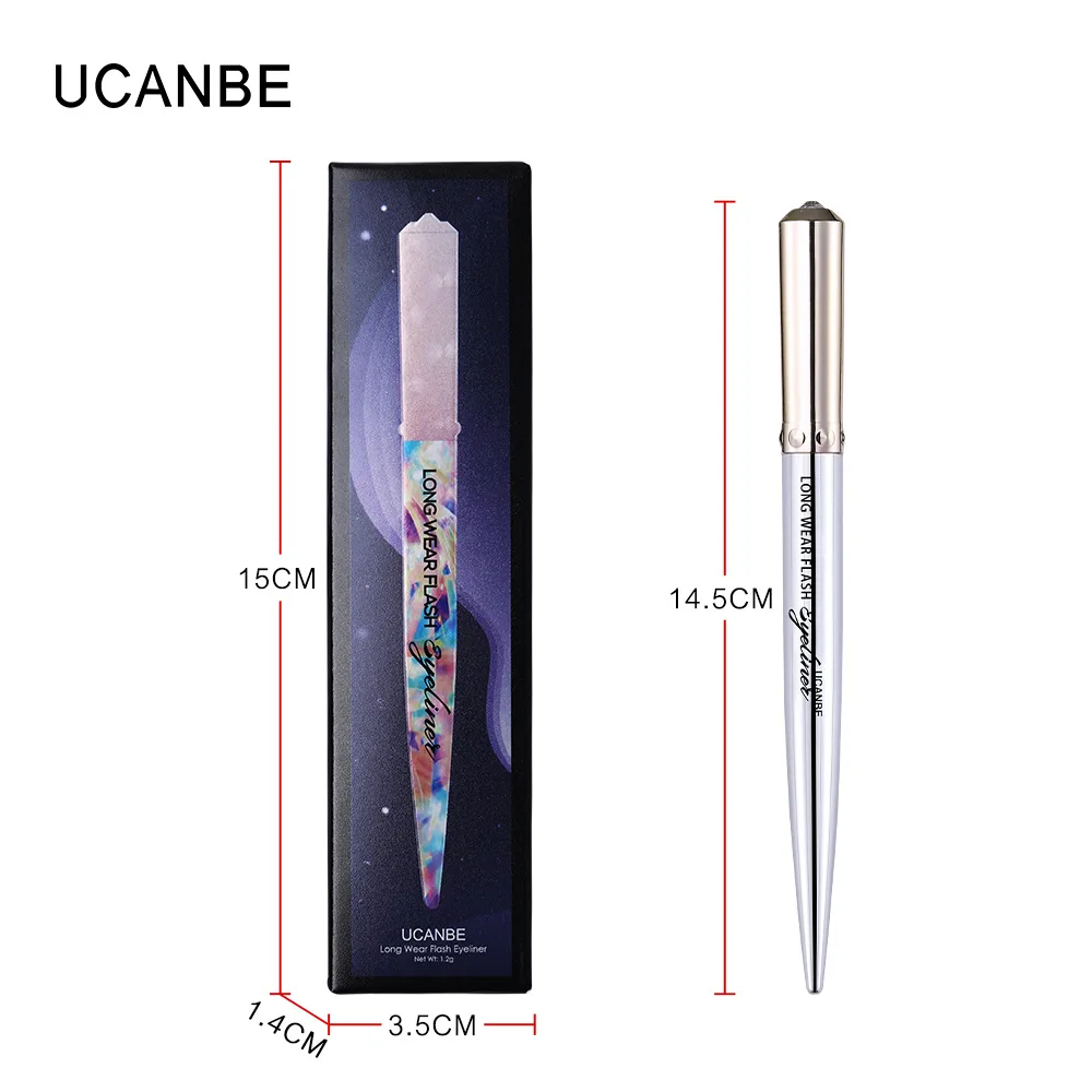 Ucanbe eye makeup Алмазный Блестящий подводка для глаз карандаш фиолетовый синий