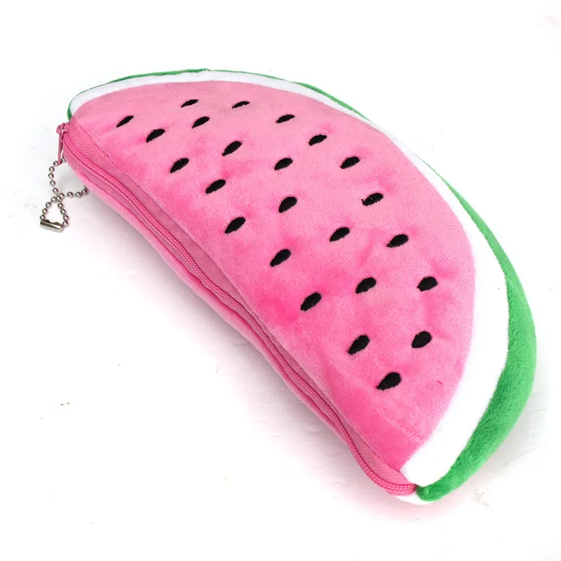 2017 Newest Big Volume Watermelon Fruit Kids Pen Bag Pencil Case Cosmetics Purse Wallet Holder Pouch School &amp Office Supplies |