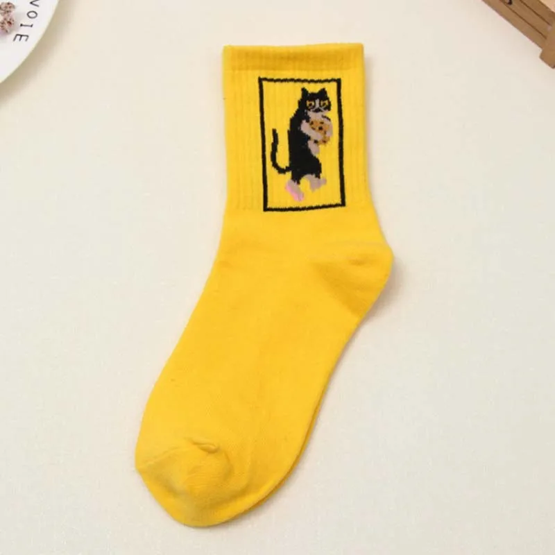 Японские забавные носки [COSPLACOOL] в стиле Харадзюку с печеньем Мопсом/воздушным