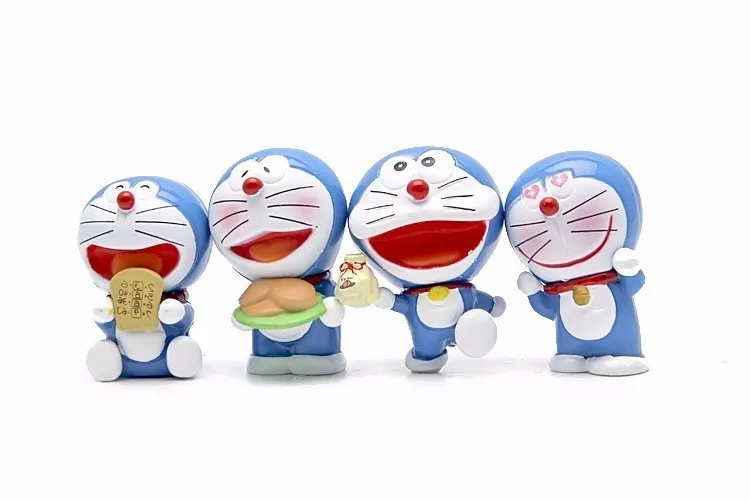 6 видов стилей Аниме Doraemon Мини ПВХ Фигурки игрушки для детей рождественские
