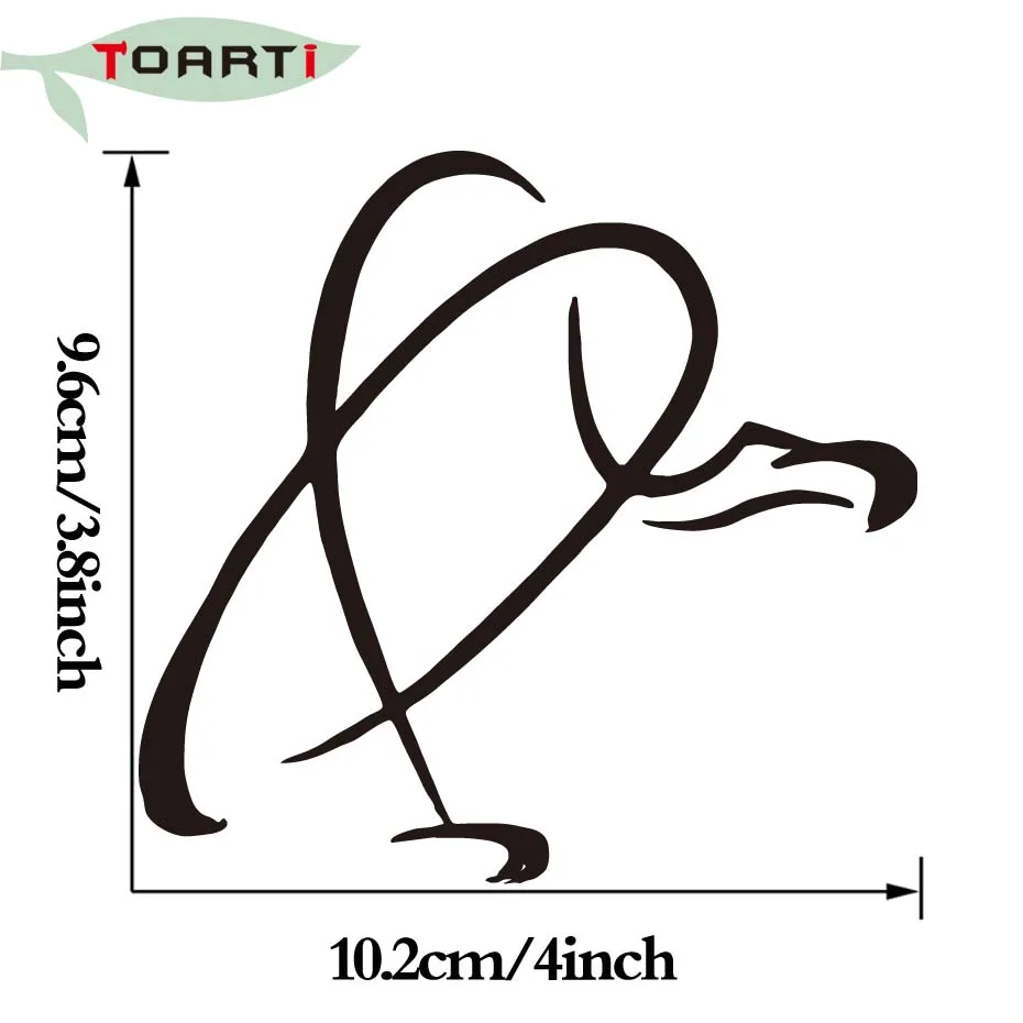 Креативная виниловая Автомобильная наклейка Доберман с птицами сделанная