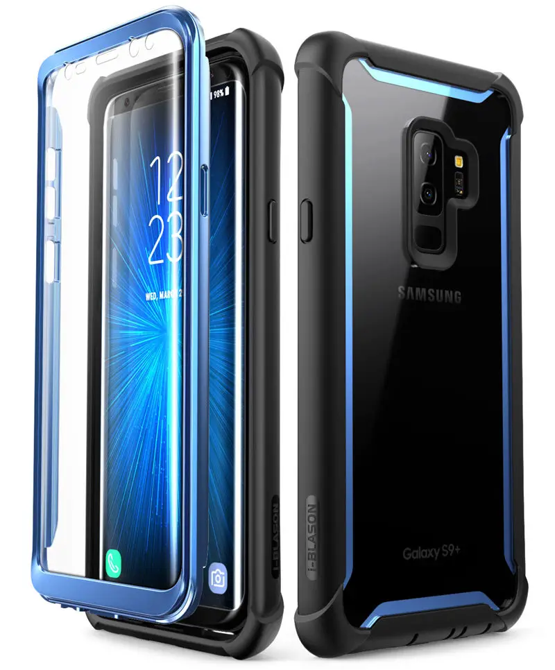 Для samsung Galaxy S9 Plus чехол выпуск i-Blason Ares полный корпус Прочный Прозрачный Бампер чехол со встроенной защитной пленкой