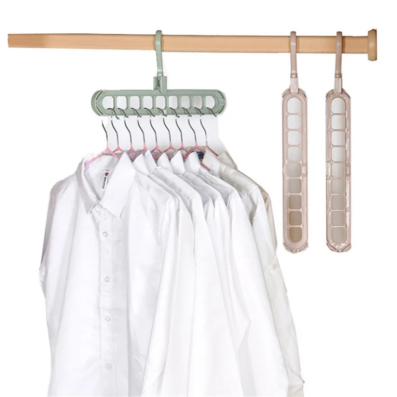 2 шт. многофункциональная пластиковая вешалка для сушки одежды и рубашек|Вешалки