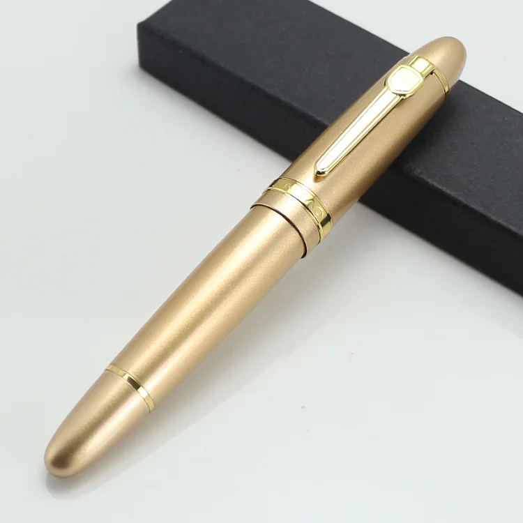 JINHAO 159 широкий 18KGP 0,7 мм перо Fountian Ручка 19 цветов черный лак Золотая отделка большой тяжелый подписи Бизнес Офис - Цвет: 3