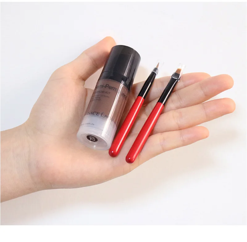 

SACE LADY Pro 3 Color Natural Waterproof Makeup Liquid Eyebrow Tint Gel Longwear Brown Color Tattoo Eye Brow Cream with Brush