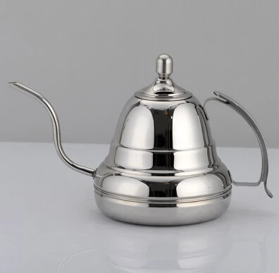 

2016 новый высококачественный кухонный кофейник из нержавеющей стали капельный чайник чайный горшок 1,2 л кофейник с мелким ртом два цвета