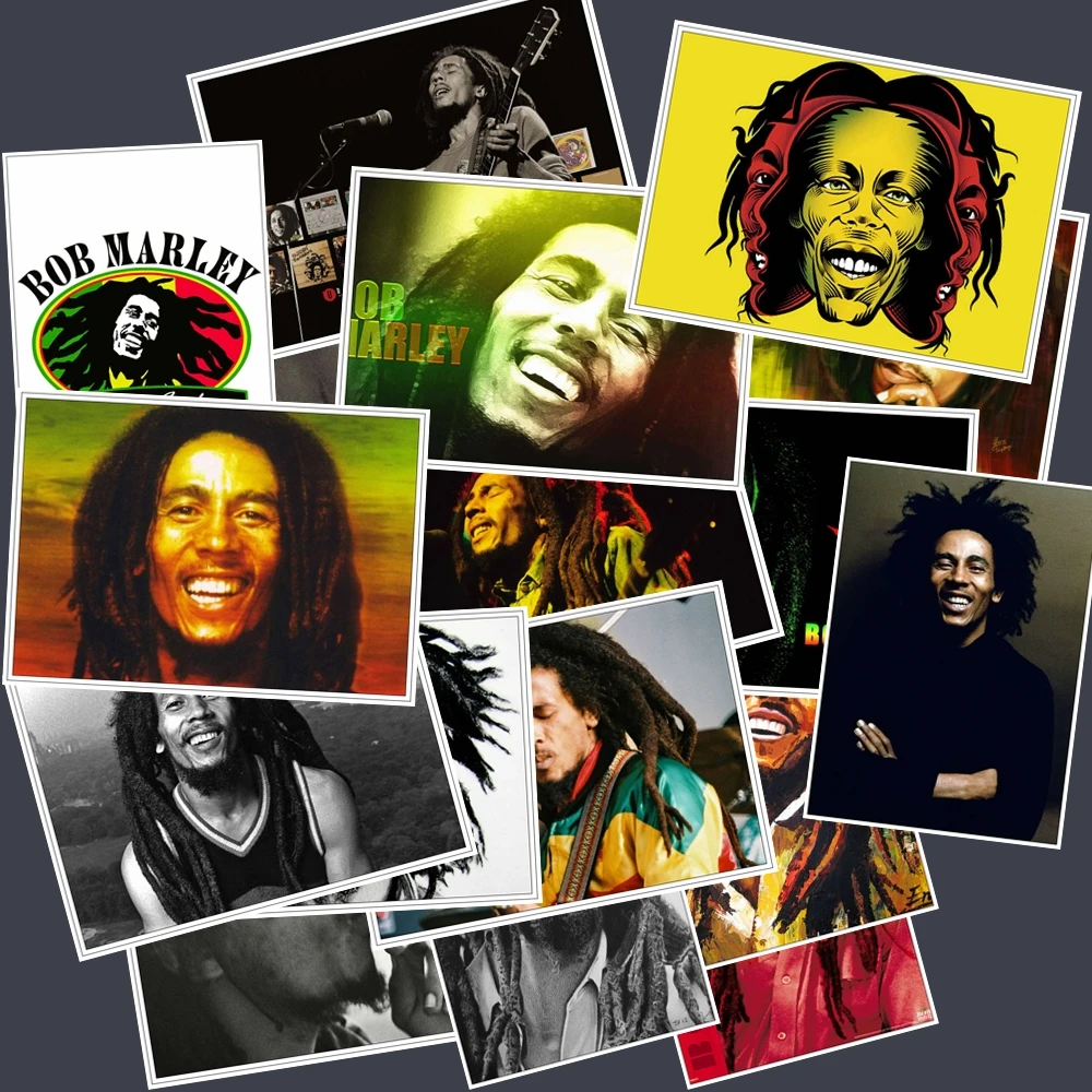 25 шт. Bob Marley стикер s Pack музыкальная наклейка для самодельный скейтборд мотоцикл багаж ноутбук стикер с рисунком из мультфильма наборы